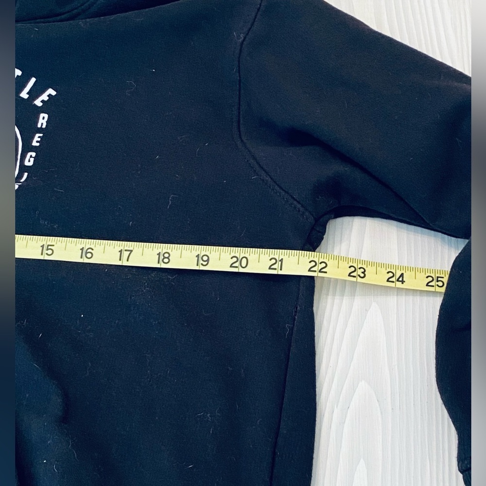 Tony Hawk Skull Graphic Hoodie Black Y2K Grunge Streetwear Never Settle Medium - Picture 4 of 7